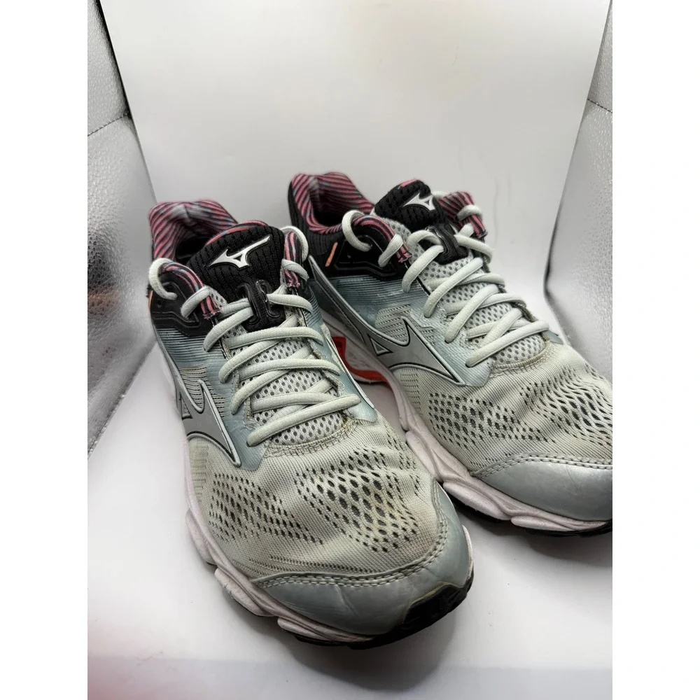 Mizuno Wave Inspire 15 Womens Running Shoes Blue Black Orange J1GD194403 10